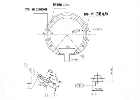 电水壶发热管MK2117